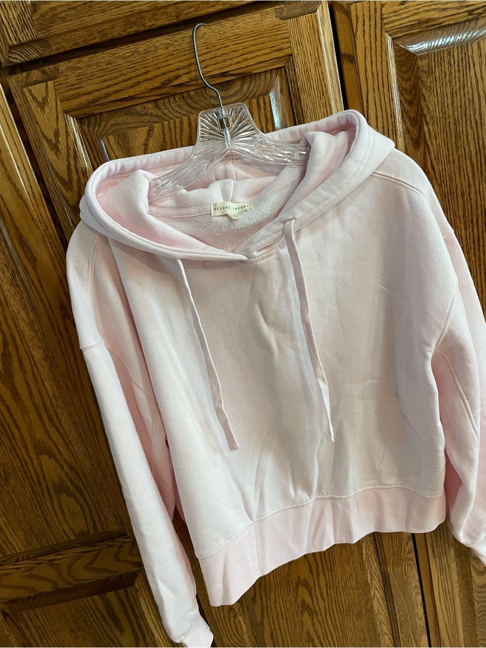 Gilded Intent Pale Pink Women's Pullover Hoodie